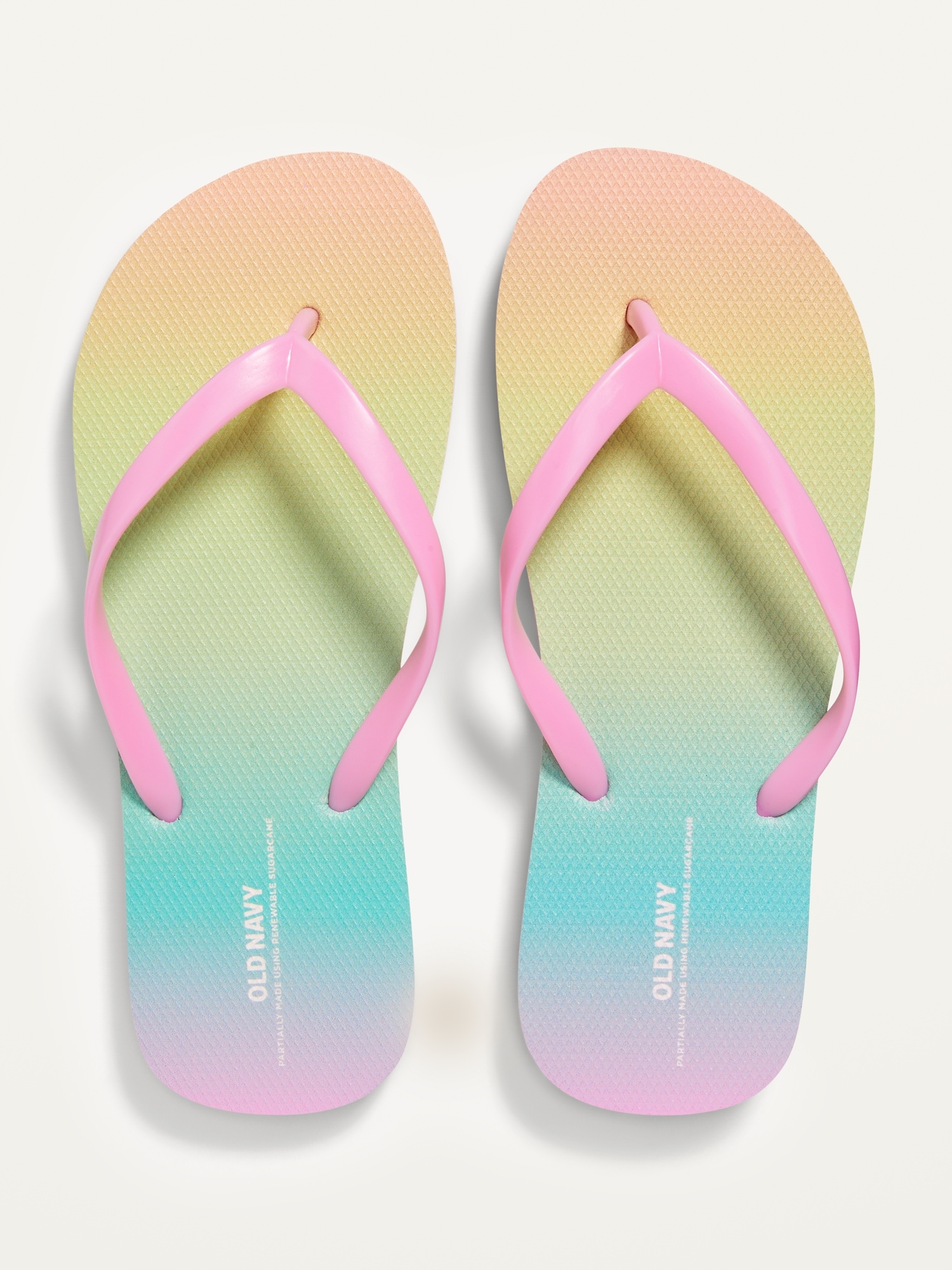 Printed Flip-Flop Sandals for Girls (Partially Plant-Based)