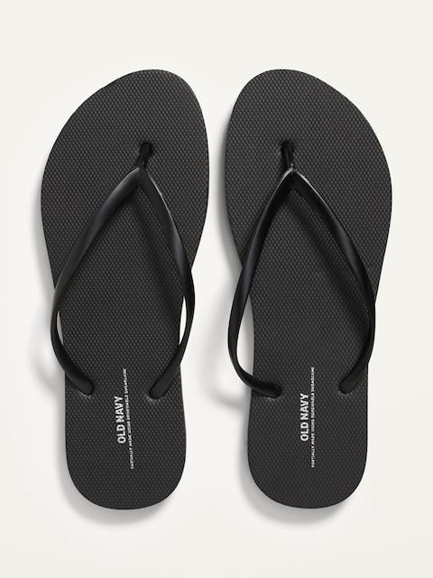Flip-Flop Sandals (Partially Plant-Based) - Blackjack