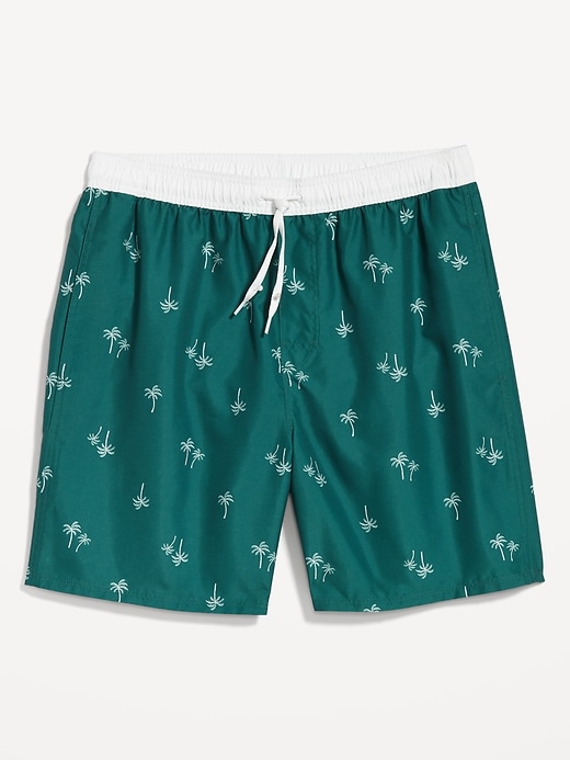 Image number 3 showing, Printed Swim Trunks -- 7-inch inseam