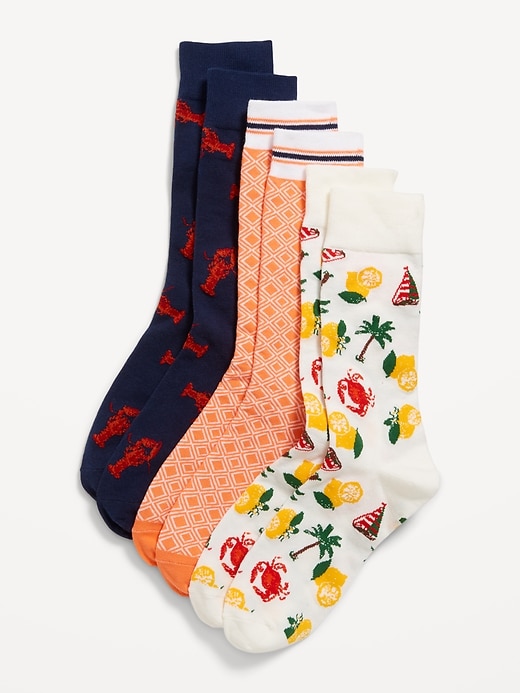 View large product image 1 of 1. 3-Pack Novelty Socks