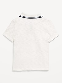 View large product image 3 of 3. Short-Sleeve Collared Pocket Shirt for Toddler Boys