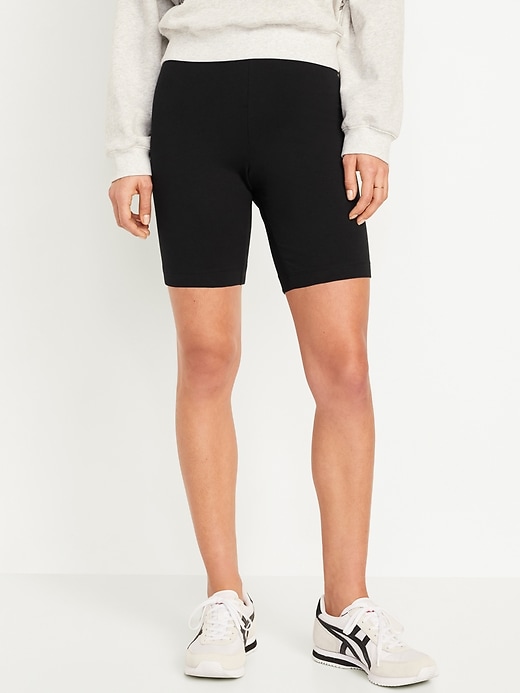 Image number 2 showing, High-Waisted Biker Shorts 3-Pack -- 8-inch inseam