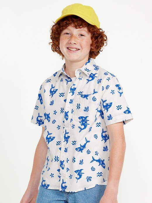 View large product image 1 of 4. Short-Sleeve Pocket Shirt for Boys
