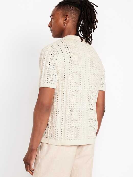 Image number 6 showing, Sweater-Knit Shirt