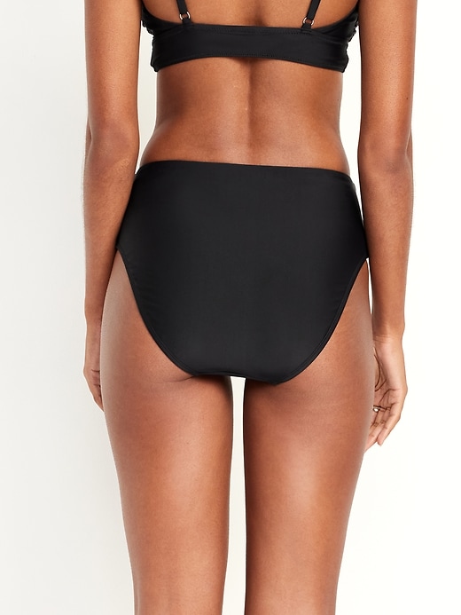 Image number 2 showing, Twist-Front Longline Bikini Swim Top