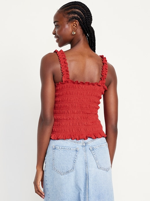 Image number 2 showing, Fitted Smocked Tank Top