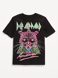 Image number 1 showing, Def Leppard™ Gender-Neutral Graphic T-Shirt for Kids