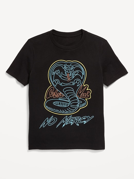View large product image 1 of 2. Cobra Kai™ Gender-Neutral Graphic T-Shirt for Kids