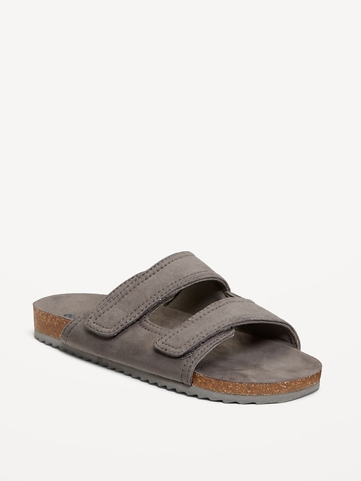 View large product image 1 of 4. Faux-Suede Double-Strap Slide Sandals for Boys