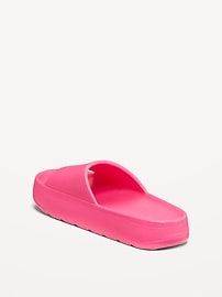 View large product image 4 of 4. Flatform Slide Sandals for Girls (Partially Plant-Based)