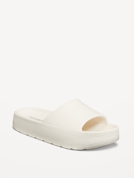 View large product image 1 of 4. Flatform Slide Sandals for Girls (Partially Plant-Based)