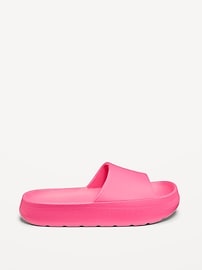 View large product image 3 of 4. Flatform Slide Sandals for Girls (Partially Plant-Based)