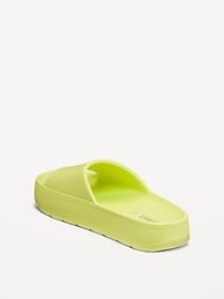 View large product image 4 of 4. Flatform Slide Sandals for Girls (Partially Plant-Based)