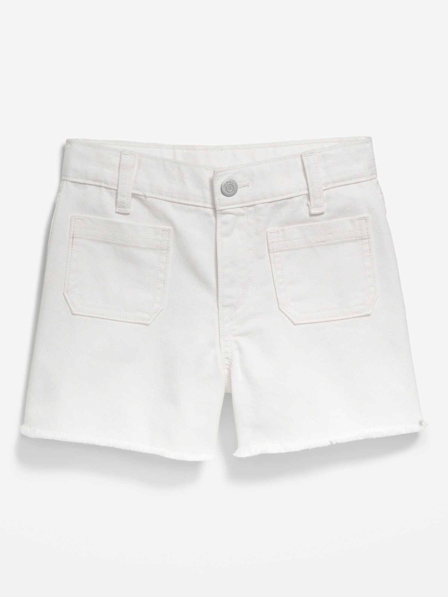 High-Waisted Pocket Frayed-Hem Shorts for Girls | Old Navy