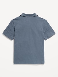 View large product image 3 of 3. Short-Sleeve Soft-Knit Utility Pocket Shirt for Boys