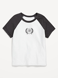 View large product image 3 of 4. CloudMotion Raglan-Sleeve T-Shirt for Girls