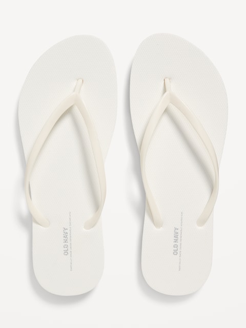 Flip-Flop Sandals (Partially Plant-Based) - Bright White