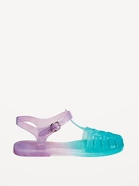 View large product image 3 of 4. Shiny Jelly Fisherman Sandals for Girls