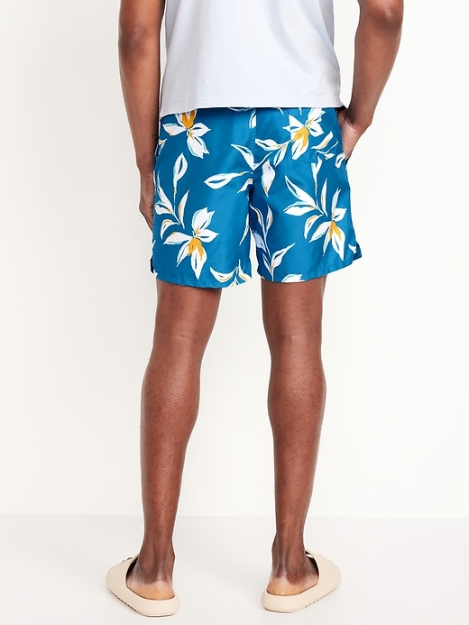 Image number 2 showing, Printed Swim Trunks -- 7-inch inseam