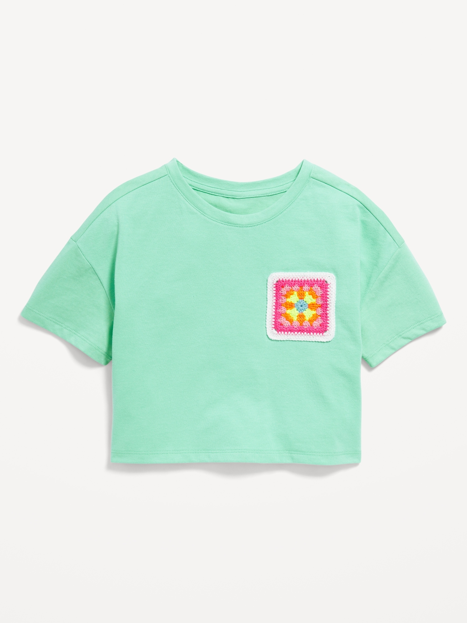 Oversized Embroidered Graphic T-Shirt for Girls