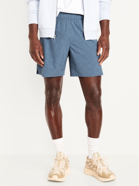 Essential Woven Workout Shorts -- 7-inch inseam - Wintry Waters