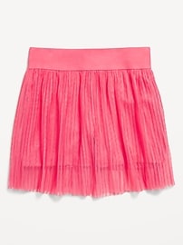 View large product image 4 of 5. High-Waisted Mesh-Pleated Performance Skort for Girls