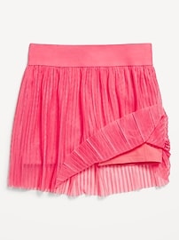 View large product image 5 of 5. High-Waisted Mesh-Pleated Performance Skort for Girls