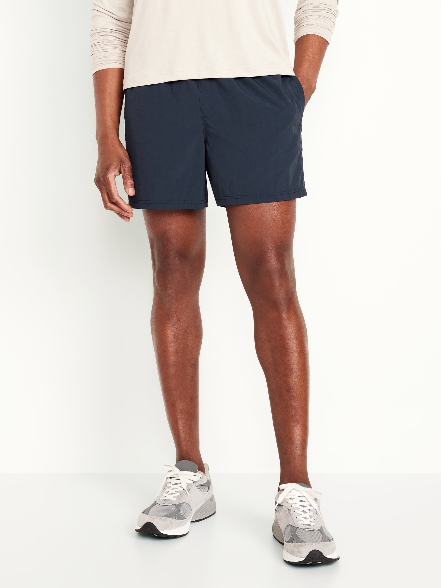 Loose Nylon Shorts -- 5-inch inseam