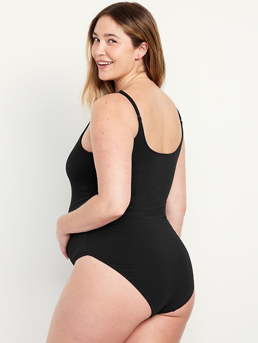 Image number 2 showing, Maternity Scoop-Neck One-Piece Swimsuit