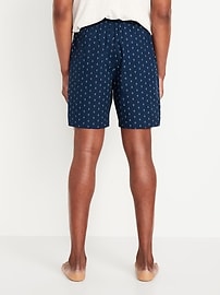 View large product image 3 of 3. 2-Pack Poplin Pajama Shorts -- 7-inch inseam