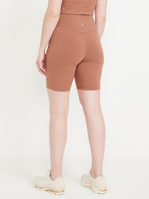 Image number 6 showing, Extra High-Waisted PowerChill Biker Shorts -- 8-inch inseam