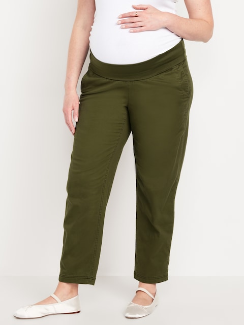 Maternity Rollover-Waist OGC Chino Pants - Conifer