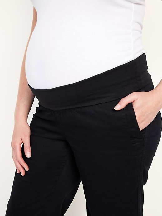 Image number 8 showing, Maternity Rollover-Waist OGC Chino Pants