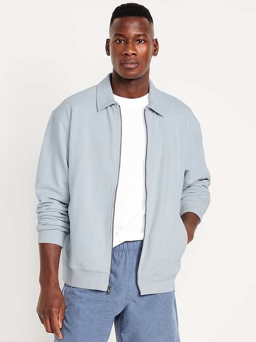 Image number 1 showing, French Terry Zip Jacket