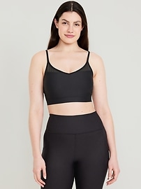 View large product image 5 of 8. Light Support PowerSoft Mesh-Back Sports Bra