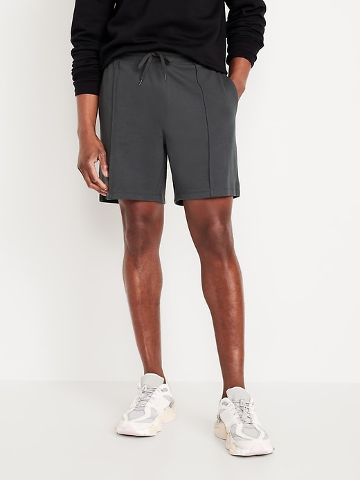 View large product image 1 of 2. Relaxed Track Shorts -- 7-inch inseam