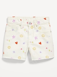 View large product image 4 of 5. High-Waisted Ripped Jean Shorts for Girls