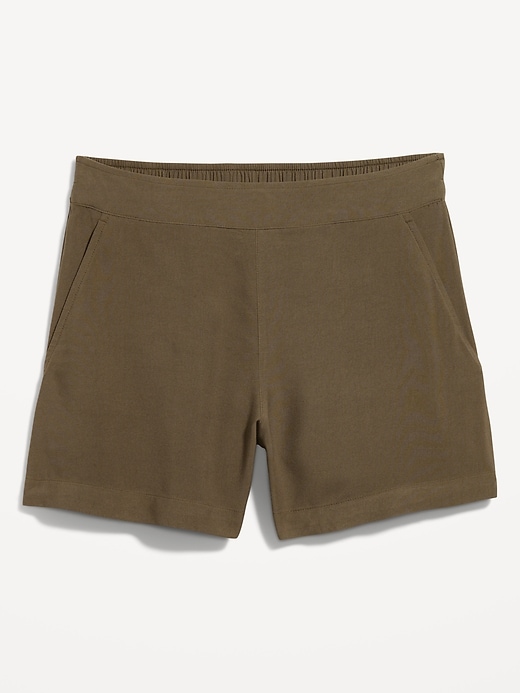 Image number 4 showing, High-Waisted Playa Shorts -- 4-inch inseam