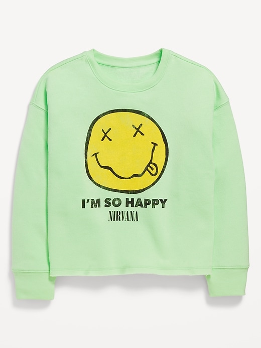 View large product image 2 of 4. Licensed Pop Culture Graphic Crew-Neck Sweatshirt for Girls