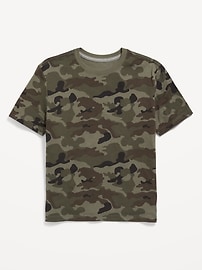 Image number 1 showing, Softest Printed Crew-Neck T-Shirt for Boys