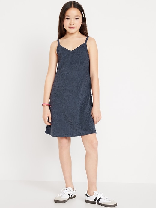 View large product image 1 of 3. Sleeveless Terry Swing Dress for Girls