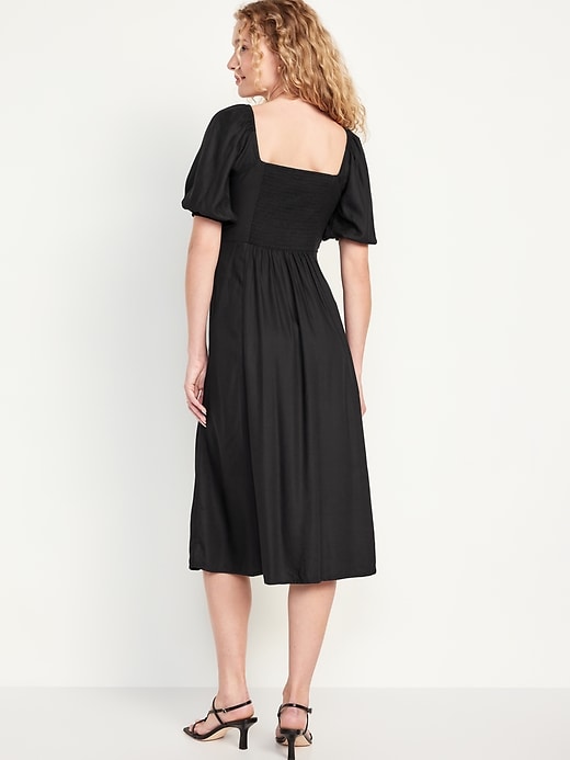 Image number 2 showing, Fit & Flare Crepe Midi Dress