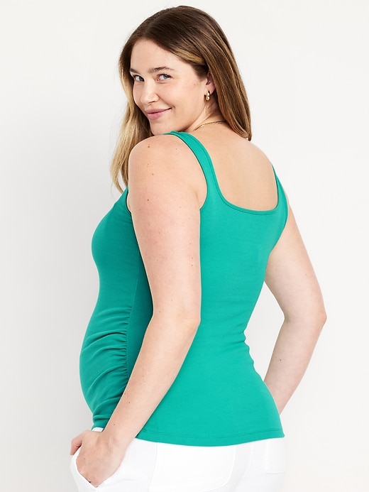Image number 7 showing, Maternity Square Neck Tank Top
