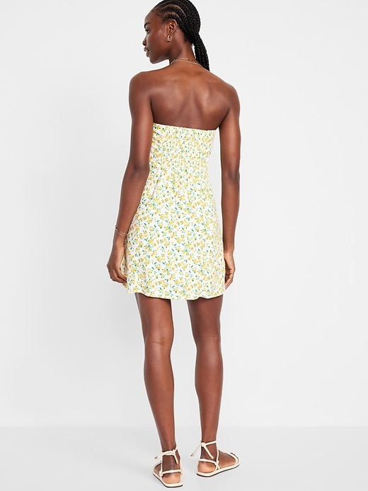 Image number 2 showing, Fit & Flare Linen-Blend Mini Dress