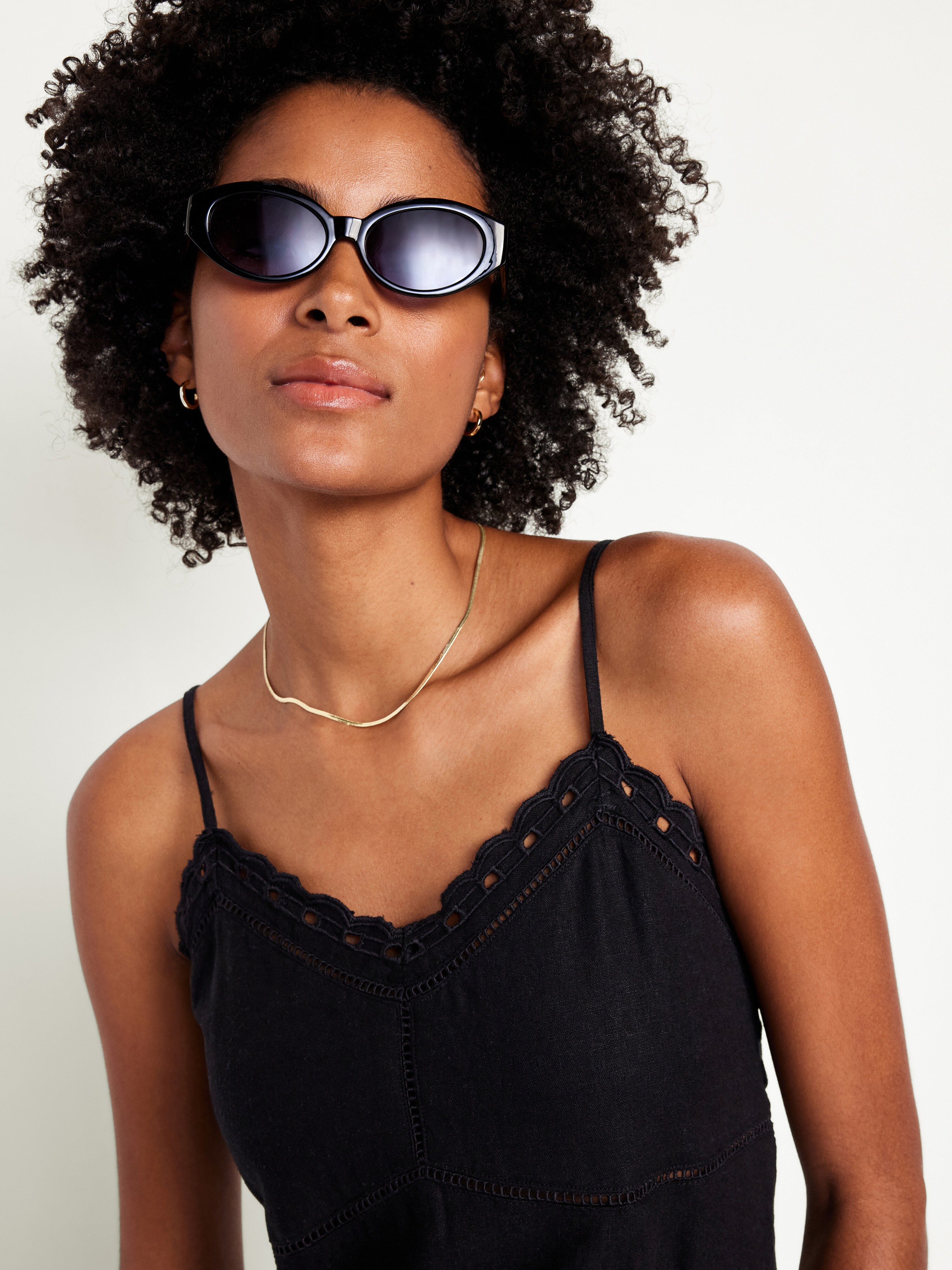 Linen-Blend Cami Midi Dress | Old Navy