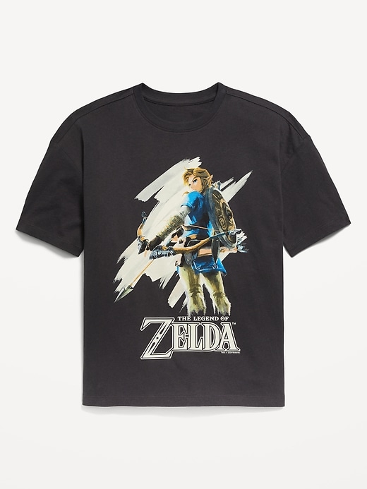 View large product image 1 of 2. The Legend of Zelda™ Oversized Gender-Neutral Graphic T-Shirt for Kids