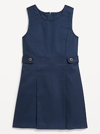 View large product image 3 of 3. Sleeveless School Uniform Dress for Girls