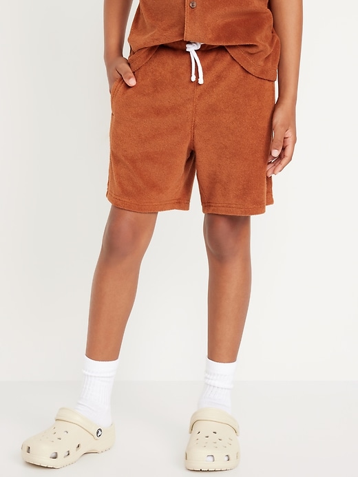 View large product image 1 of 4. Printed Loop-Terry Shorts for Boys