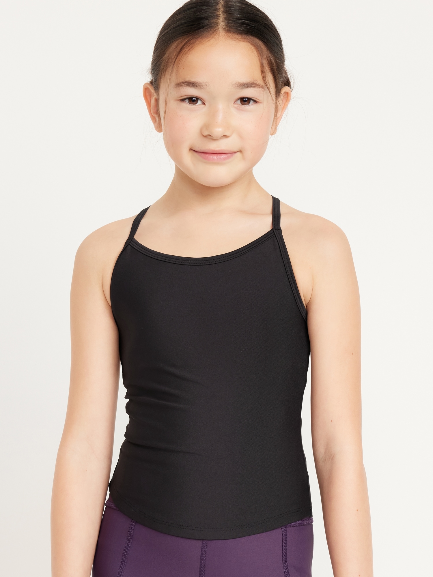 PowerSoft Fitted Cross-Back Tank Top for Girls Hot Deal