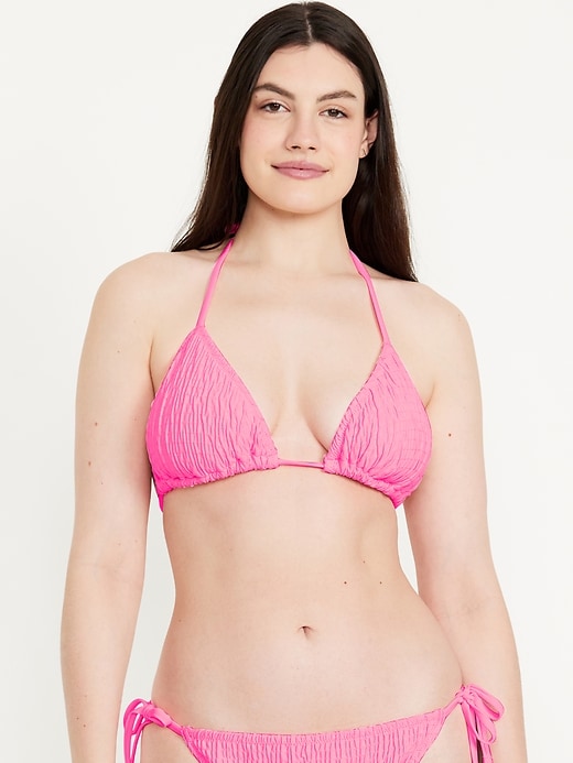 Image number 5 showing, Triangle String Bikini Swim Top